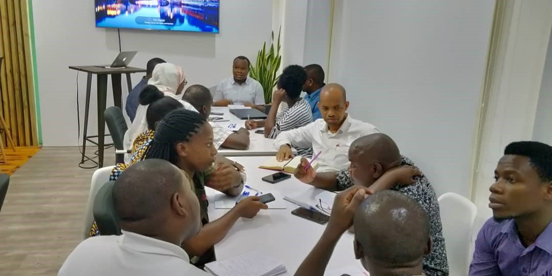 Tanzanians having a meeting.