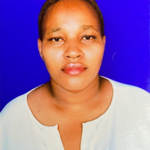 A Tanzanian woman with a white shirt